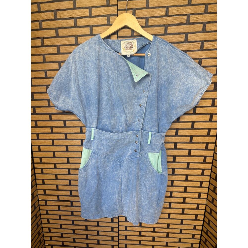 Colour sport Blue Acid‎ Wash Dress Size 8